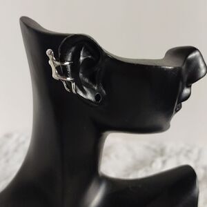 Silver Hold On Ear Cuff